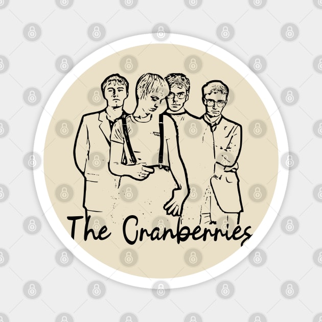 the cranberries, band rock Magnet by Degiab